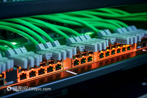 网络交换机上的线缆 网络工程的基石